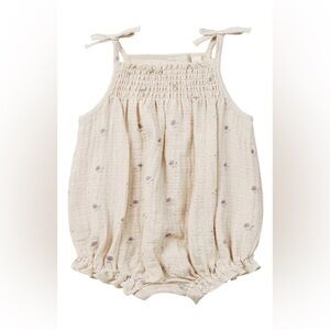 Quincy Mae Cream Romper